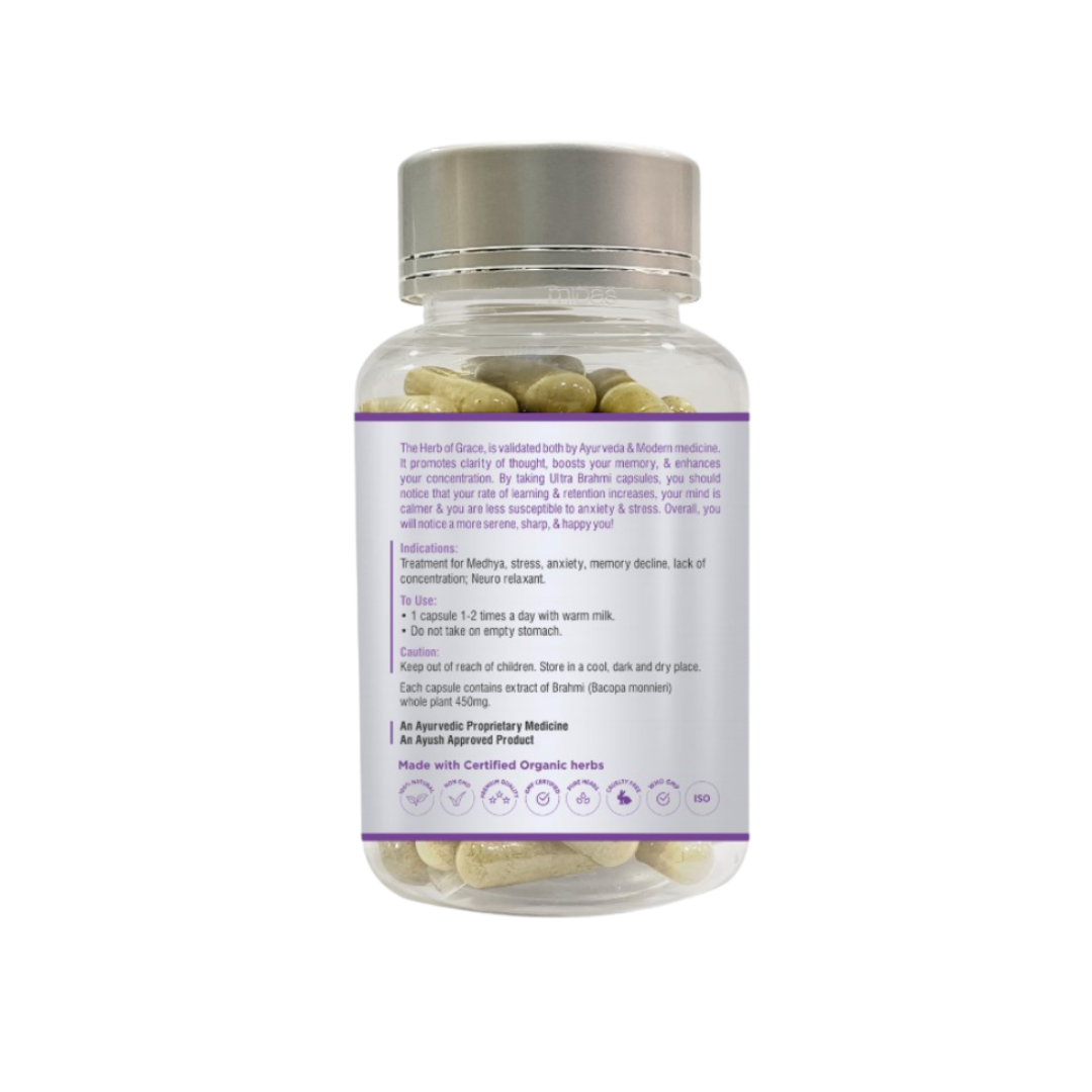 Ultra Brahmi - Promoting mental clarity & concentration - Backed by Clinical Research